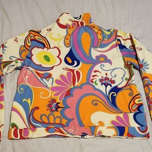 MIRROR IMAGE Retro Full Zip Jacket Size M